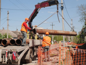 Ремонт тепломереж, фото управління преси криворізького міськвиконкому 