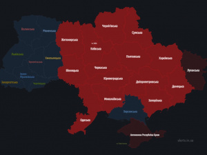 Зображення: Мапа повітряних тривог в Україні