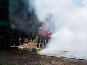 На ЦГЗК Метінвесту відпрацювали дії під час ліквідації наслідків бойових дій на залізничному транспорті