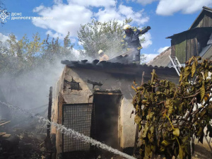 Згорів сарай із зерном: у Кривому Розі під час пожежі отримав опіки 83-річний дідусь