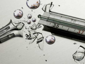 що робити якщо розбився ртутний термометр, фото з відкритих джерел