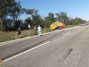 У Криворізькому районі внаслідок ДТП загинув водій одного з вантажних автомобілів