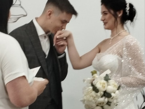 Весілля в день міста, фото Департаменту у справах сім’ї, молоді та спорту виконкому міської ради.