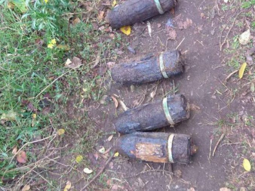 Эхо войны: охотник за металлом нашел в Кривом Роге неразорвавшиеся артснаряды (ФОТО)