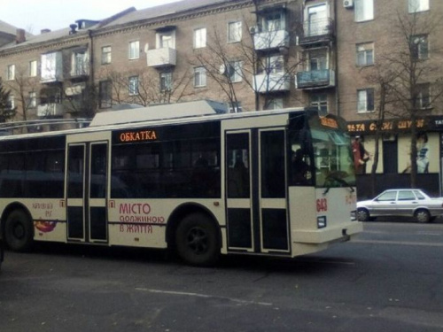 В Кривом Роге готовится к выходу на маршрут "самый красивый" троллейбус (фото)