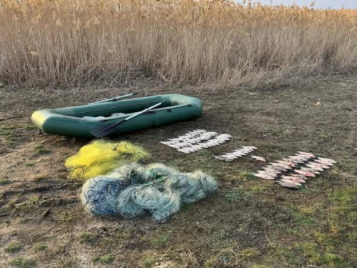Незаконний вилов риби, фото Дніпропетровського рибоохоронного патруля 