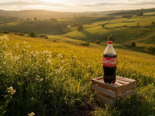 У громаді на Криворіжжі видають гуманітарну допомогу газованими напоями Кока-кола, фото з відкритих джерел