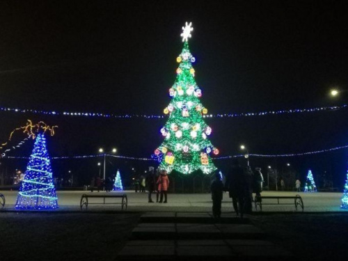 Жители Кривого Рога весело отметили Новый год у главной ёлки города