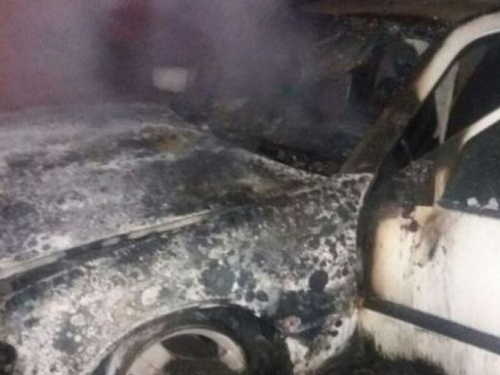 В Кривом Роге дотла сгорела иномарка (ФОТО)