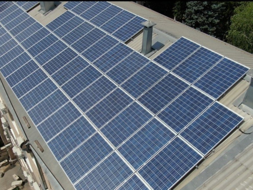 Впровадження сонячних батарей, фото управління преси Криворізького міськвиконкому 