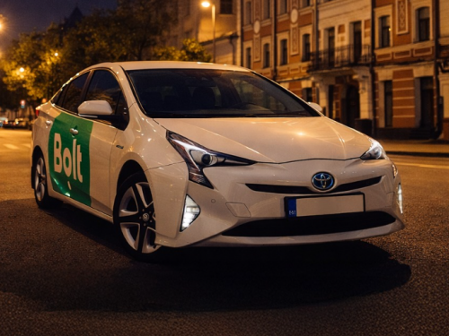 Таксі Bolt у Кривому Розі під час комендантської години,фото компанії Bolt