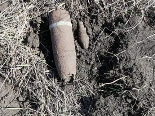 Местные жители недалеко от Кривого Рога обнаружили устаревшие боеприпасы (фото)