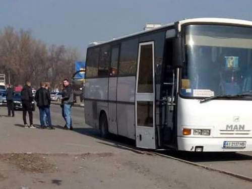 В Кривом Роге полицией задержан подозрительный автобус, находившийся возле теризбиркома (обновлено - фото)