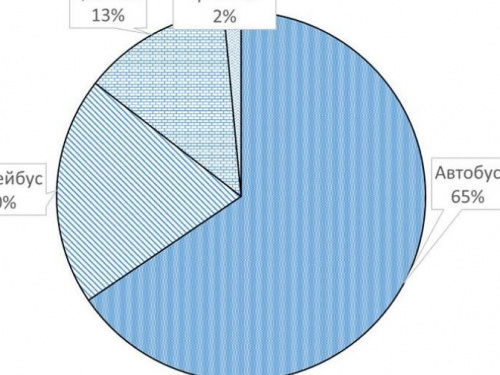 В Кривом Роге КНУ создал процентное распределение маршрутов в городской сети (ИНФОГРАФИКА)