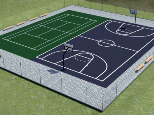 В социальной сети появились эскизы теннисного корта в одном из районов Кривого Рога