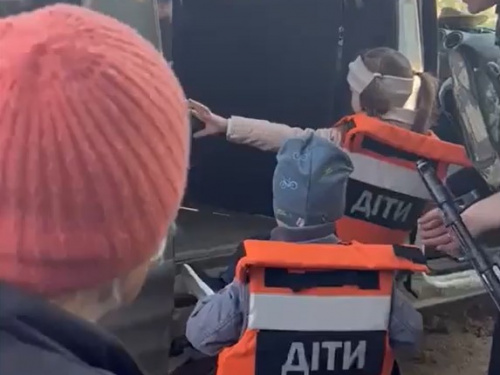 Скріншот із відео ГУНП у Херсонській області