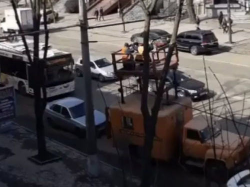 Фото очевидцев происшествия