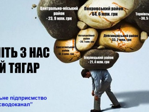 Неоплаченные долги за воду в Кривом Роге заставляют горводоканал креативить