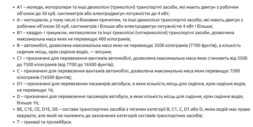 Від квадроциклів до тролейбусів: в Україні з`являться нові водійські посвідчення