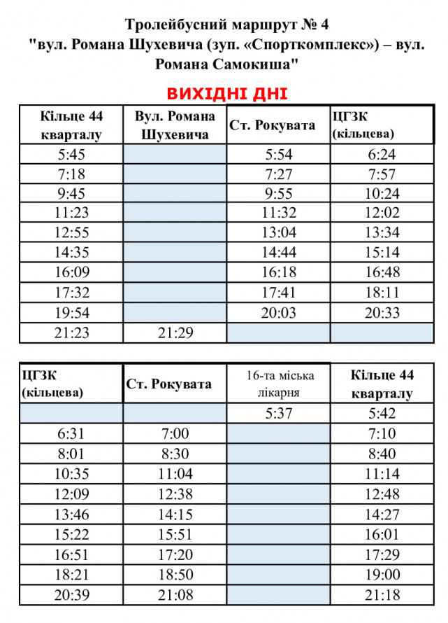 Тролейбус №4 оновив графік виїздів: свіжі новини про рух електротранспорту Кривого Рогу