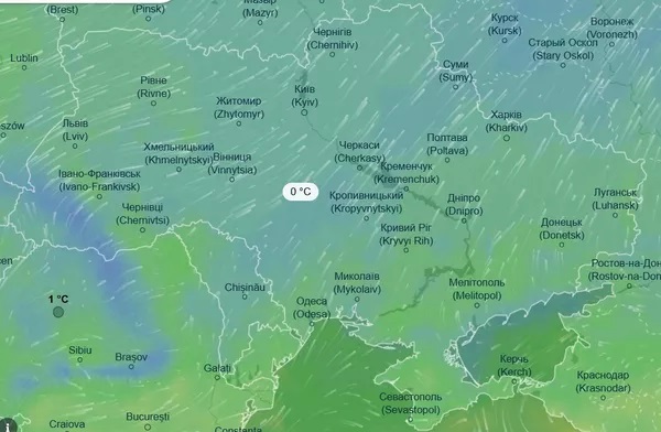 Нестійка зима: де в Україні чекати сніг, а де — дощ і плюсові температури на вихідних 21-22 лютого