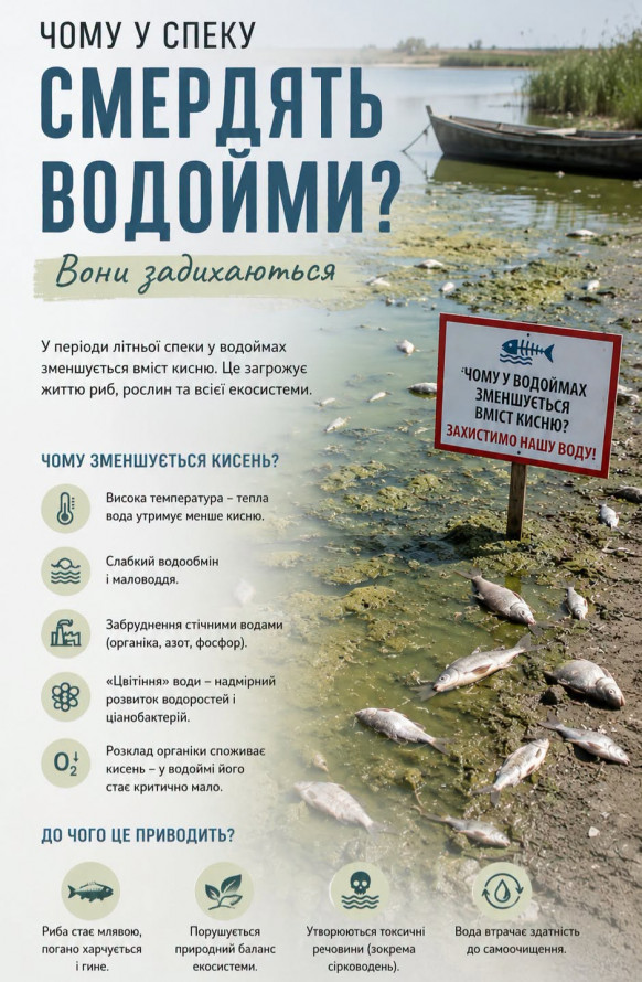 Чому нестерпно тхнуть водойми Криворіжжя: пояснення екоактивістів