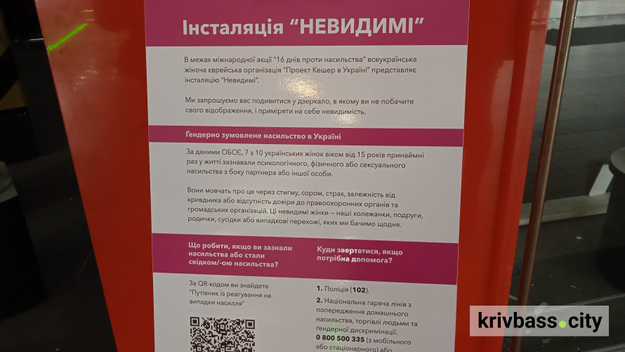 Злочини невидимі для суспільства: криворіжці приєдналися до акції "16 днів проти насильства"