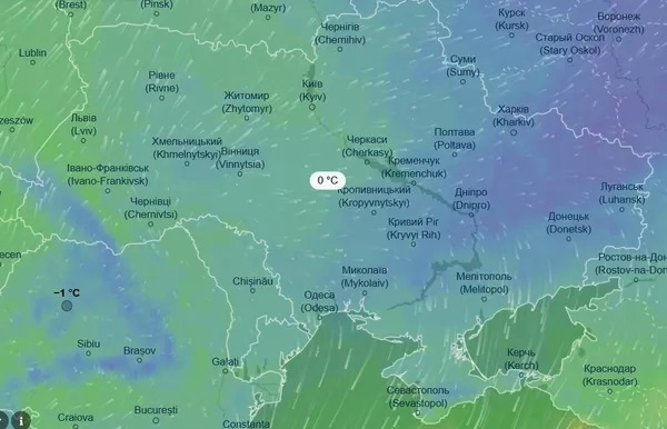 Нестійка зима: де в Україні чекати сніг, а де — дощ і плюсові температури на вихідних 21-22 лютого