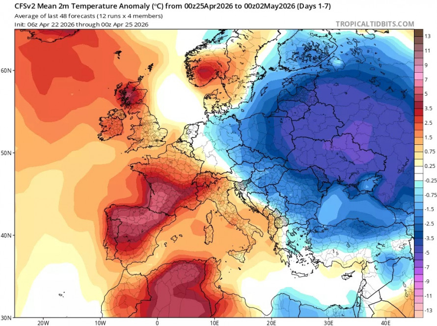 Мокрий сніг, град і заморозки: прогноз погоди в Україні з 27 квітня до 3 травня