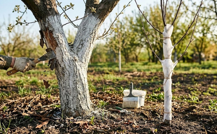Весняний догляд за садом: все про побілку дерев - фото з відкритих джерел