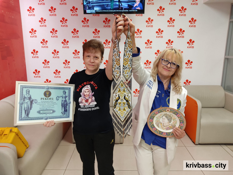 Найбільший гердан в Україні: Наталя Мудрик з Кривого Рогу втретє потрапила до Національного реєстру рекордів