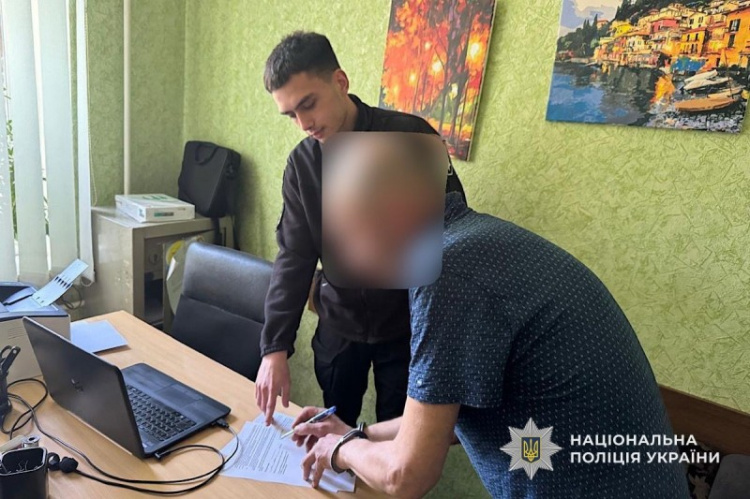 Затримання підозрюваного, фото Національної поліції України