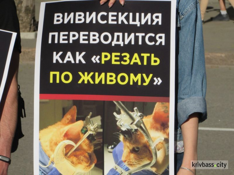 В Кривом Роге защитники животных провели акцию "Животные - не ресурсы" (ФОТО)