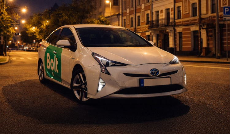 Таксі Bolt у Кривому Розі під час комендантської години,фото компанії Bolt