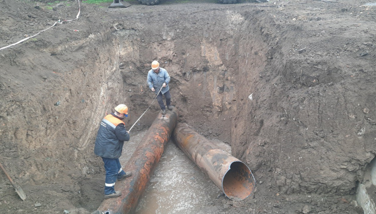 Ремонт теплотрас у Кривому Розі - фото АТ "Криворізька теплоцентраль"