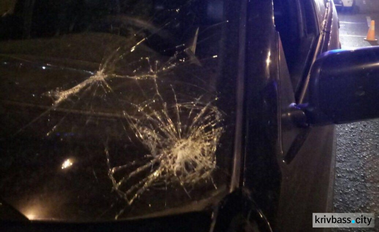 Авария в Кривом Роге: иномарка сбила пешехода, который бросился под колёса машины (ФОТО)