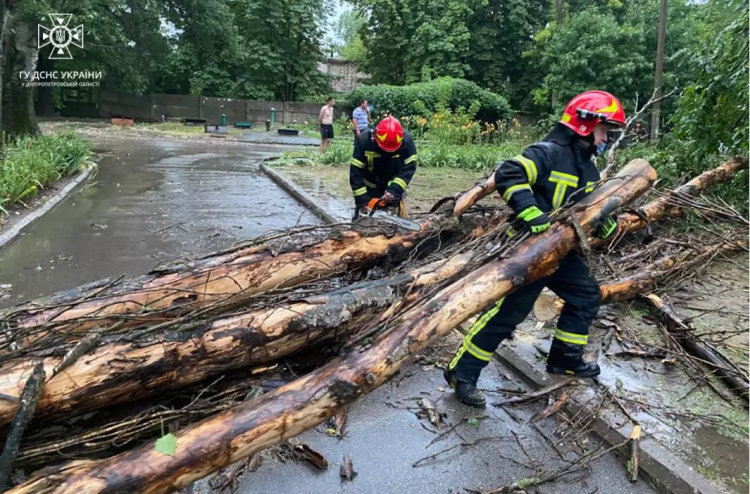 Негода на Дніпропетровщині: рятувальники ліквідували наслідки
