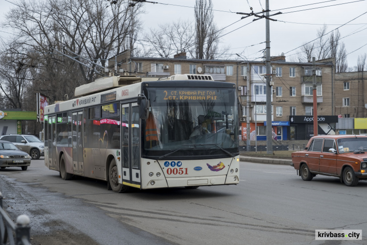 У Кривому Розі перестануть їздити тролейбуси: графік, причини, район