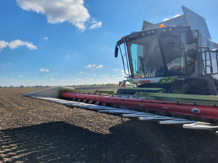 Українські аграрії проти стихії: як триває збір урожаю соняшника - фото з каналу Євген Ситниченко / Криворізький район