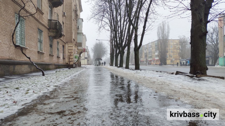 Крижаний полон: у Кривому Розі комунальники долали наслідки негоди