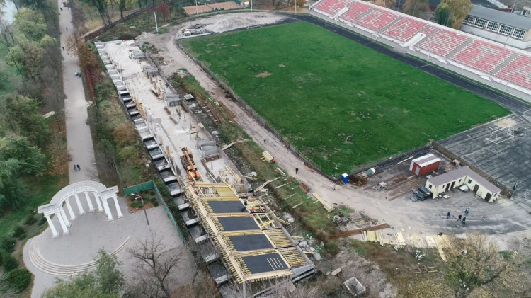 В команде Усова показали, как идёт реконструкция стадиона «Спартак» в Кривом Роге