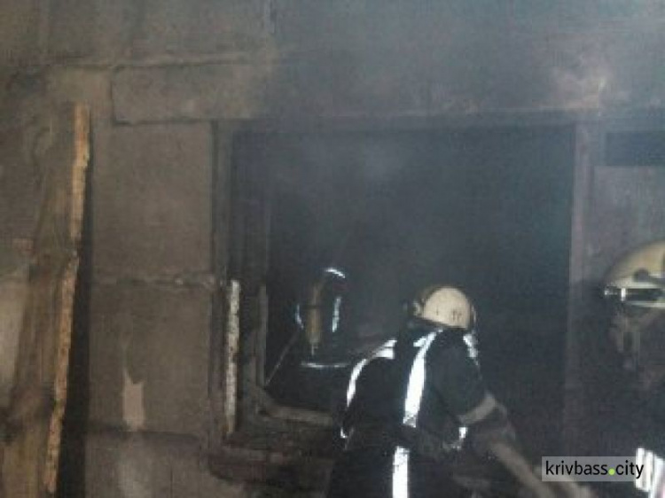В Кривом Роге случился пожар на складе лесоматериалов (ФОТО)