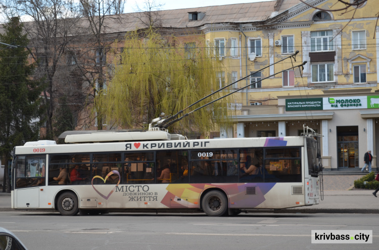 Розклад руху тролейбуса № 3 у Кривому Розі (вихідні, робочі дні)