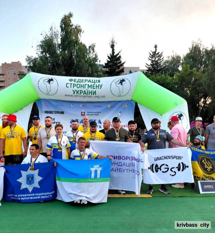 Криворіжець, ветеран війни, диспетчер шахти Центрального комбінату Олексій Кравець виборов золоті медалі у змаганнях стронгменів