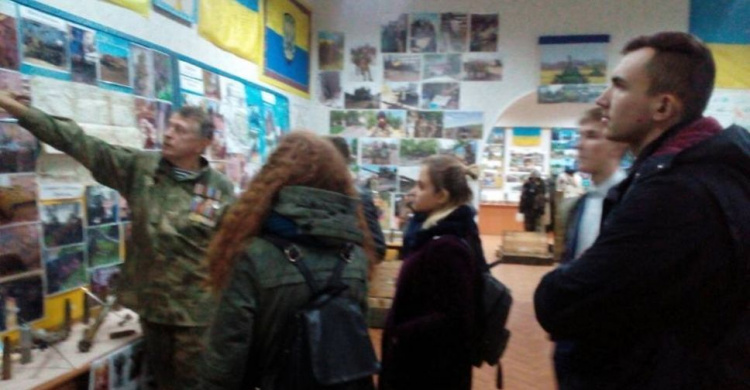 Студенты Кривого Рога посетили музей воинов АТО (ФОТО)