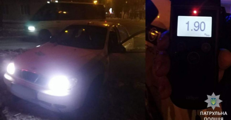 Погоня в Кривом Роге: полицейские задержали пьяного водителя