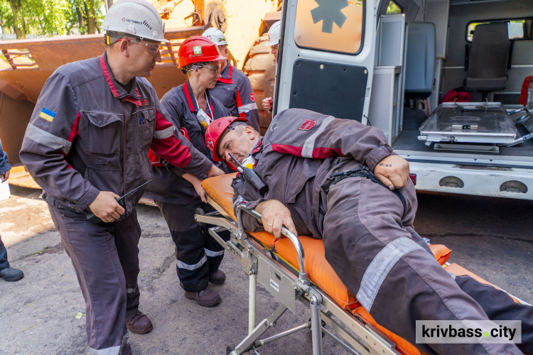 На Центральному комбінаті Метінвесту відпрацювали алгоритм дій при ліквідації наслідків надзвичайних ситуацій